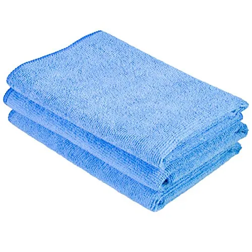 Cosey - 3er Pack, Haushalts- und Putztuch, 40x40cm blau