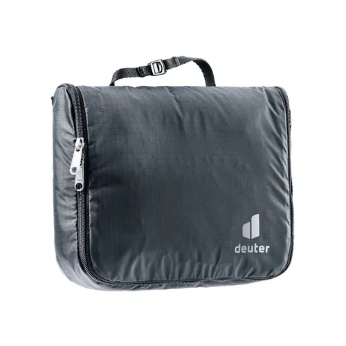 Wash Center Lite I - Waschbeutel black - Kulturbeutel von deuter, superleicht und kompakt, ideal für Trekkingtouren mit durchdachtem Innenleben und praktischer Befestigungsschlaufe.