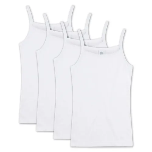 Sanetta Mädchen Unterhemd im Viererpack - Bequeme einfarbige Unterhemden für Mädchen von Sanetta. Hergestellt aus hochwertigem Baumwoll-Stretch für optimalen Tragekomfort und Flexibilität.