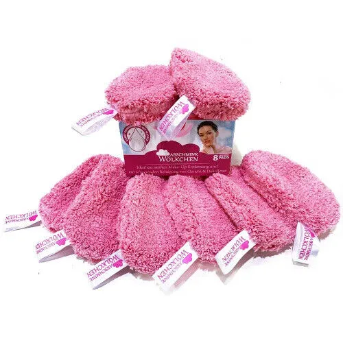 Abschmink Wölckchen Abschminkpads waschbar (Pink), 8tlg.