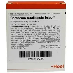 Cerebrum Totalis suis Injeel Ampullen von Heel