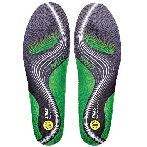 Sidas 3Feet Activ Mid Einlegesohle Größe 42 - Sport-Einlegesohle für mittelhohe Fußgewölbe, verbessert den Komfort und die Unterstützung beim Sport.