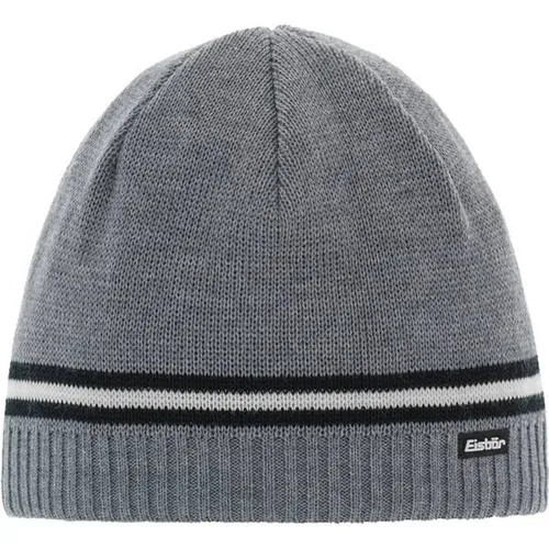 Eisbär Mütze Mountain, graumele/Schwarz/White, XL - Stylische Wintermütze von Eisbär in XL, mit warmem Fleece-Futter für optimalen Komfort und Wärme beim Skifahren oder im Alltag.