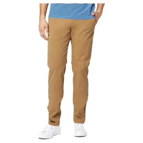 Dockers Smart 360 Tapered Hosen Beige 36/34 für Herren - Wanderhosen aus Smart 360 Flex™ 4-Wege-Stretch-Material für maximale Bewegungsfreiheit und Komfort, ideal für aktive Abenteuer.