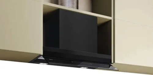 DLE67XDS (D67XDP2S0 + Z51IBJ1X6) Abluft/Umluft Dunstabzugshaube/Esse Unterbau 60 cm (Schwarz)