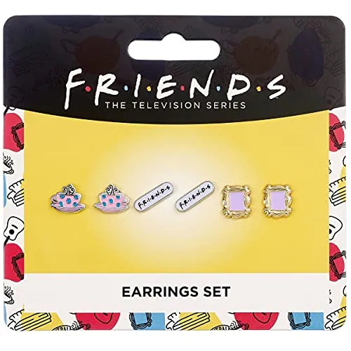 Friends Stud Ohrringe 3-er Pack (Versilbert) von Friends