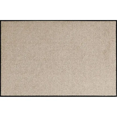Salonloewe Fußmatte waschbar uni Sand 60x85 cm - Tür- & Bodenmatten, waschmaschinengeeignet und ideal für drinnen und draußen. Schmutzfangmatte in modernem Design, perfekt für Flur oder Terrasse.
