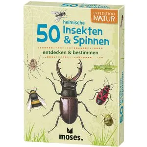 Moses Kartenspiel 9723 Expedition Natur, Insekten und Spinnen, ab 6 Jahre, ab 1 Spieler