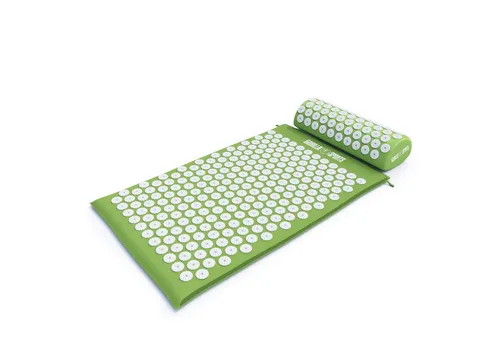 GORILLA SPORTS Akupressurmatte mit ergonomische Kissen und Tragetasche, aus Baumwolle, Massagematte, 68 x 42 x 2.5 cm, Nagelmatte, Akupunkturmatte