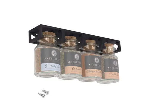 Mobilefox Gewürzregal Gewürzregal Unterschrank Schrankhalter für 4 Ankerkraut Korkengläser