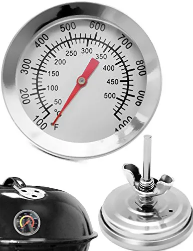 HOMETOOLS Temperatur-Beständiges BBQ Grill-Thermometer, 10°C - 500 °C