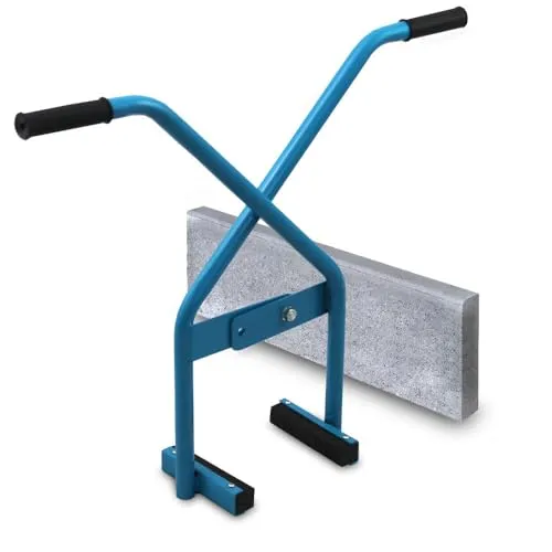 BITUXX Pflasterzange Bordsteinzange bis 100Kg - Plattenheber mit hoher Hebelwirkung und verstellbarem Antirutsch-Griff, ideal für präzises Arbeiten im Garten- und Landschaftsbau.