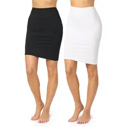 Merry Style Unterrock Damen kurz MS10-204 (2-tlg) aus Viskose schwarz S