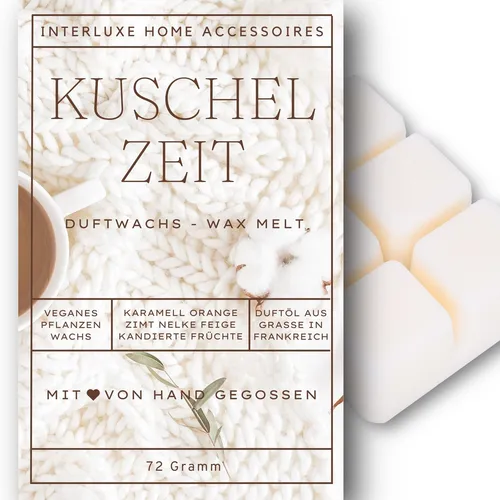 Interluxe Duftmelt - Kuschelzeit duftendes Wachs Duftwachs Made in Germany