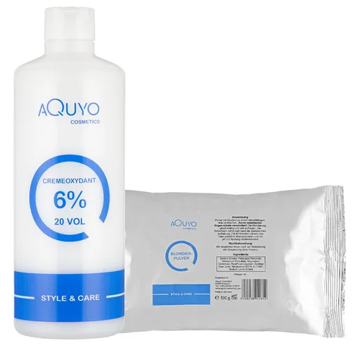 Style & Care Blondierpulver + Creme Oxydant Entwickler 6%