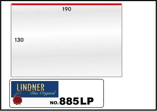 25-LINDNER-885LP-Schutzhüllen-Banknotenhüllen-190x130mm-Für-Banknoten