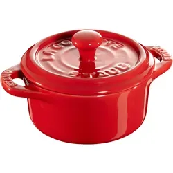Staub Auflaufform aus Keramik, Kirsch-Rot - Hochwertige Auflaufform aus Keramik mit 0.2 l Fassungsvermögen, ideal für köstliche Aufläufe und perfekt für stilvolle Tischpräsentation.