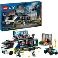 LEGO City Polizeitruck mit Labor - Polizei-Set für Abenteuer, inkl. 5 Minifiguren und kreativem Rollenspiel ab 7 Jahren
