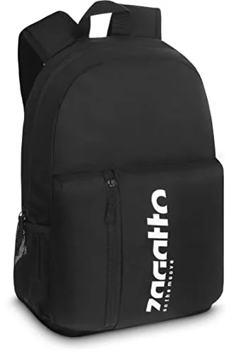 Zagatto Rucksack Herren Schwarz Travel Rucksack für Laptop bis 15