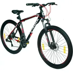 E-ROCK Mountainbike EX-7, 29 Zoll Aluminiumrahmen - Mountainbike mit 21-Gang Shimano Schaltung und komfortabler Gabelfederung, ideal für anspruchsvolle Touren und Gelände, nur 14,5 kg leicht.