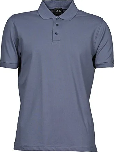 Mens Luxury Stretch Polo - Elegantes Poloshirt für Herren mit schlanker Passform, Lycra-Kragen und doppelt vorgeschrumpfter Qualität – ideal für einen stilvollen Auftritt.