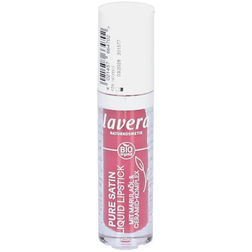 lavera Pure Satin Liquid Lipstick Wild Mauve 03 in lila von lavera