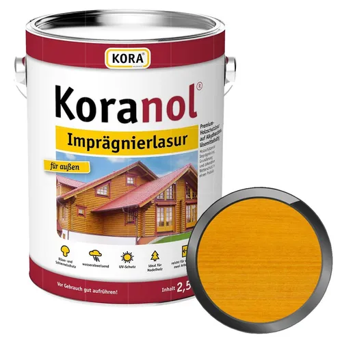Kora Koranol Imprägnierlasur 2,5l von KORA Holzschutz Kurt Obermeier GmbH & Co. KG