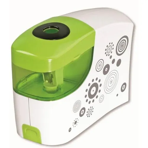 Tetis Grüner batteriebetriebener Bleistiftspitzer (WIKR-920627)