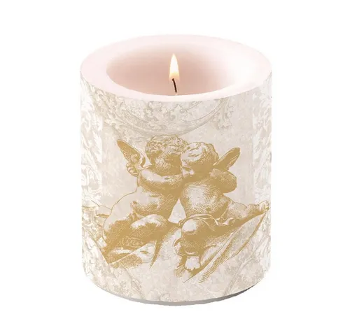 Ambiente® Papierserviette Weihnachten – Kerze medium – Candle medium – Format: Ø 10 cm x 10 cm