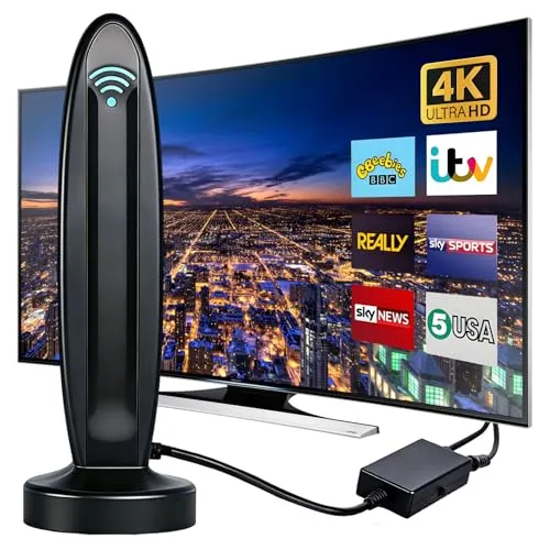 DVB-T2 Antenne mit Verstärker für Innen