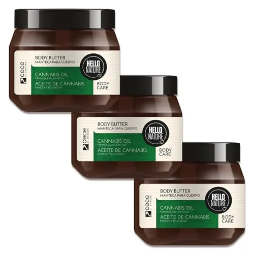 P-Beauty Naturkosmetik Körperbutter Body Butter mit Hanfsamenöl - für sehr trockene Haut mit Sheabutter & Kokosöl - vegane Pflegecreme ohne Parabene & Silikone - Körpercreme - Körperpflege (3x250ml)