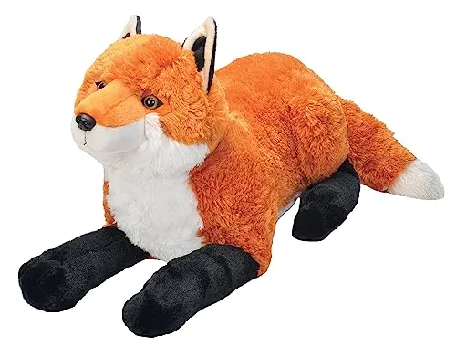 Wild Republic Jumbo Plüsch Fuchs 76 cm - Stofftier: Realistisches, großes Kuscheltier aus umweltfreundlicher Füllung, ideal für Babygeschenke und Lernspielzeug über die Tierwelt.