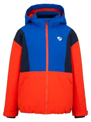 Ziener Skijacke ABBE-Z Junior - Funktionale, wattierte Skijacke für Kinder mit atmungsaktiver ZIENER AQUASHIELD® Membran. Hält warm und trocken, ideal für kalte Tage. Praktische Taschen und reflektierende Elemente sorgen für Sicherheit und Komfort.