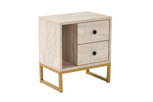 Skye Decor Nachtkonsole Nordure, 45,2x50x29,5 cm – Elegante Aufbewahrung - Verleihen Sie Ihrem Schlafzimmer mit der stilvollen Nordure Nachtkonsole einen Hauch von Glamour. Robuste Bauweise und praktische Aufbewahrungslösungen in verschiedenen eleganten Farben.