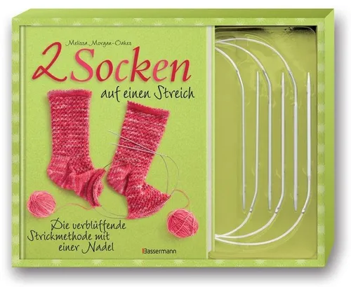 Zwei Socken auf einen Streich-Set Die verblüffende Strickmethode mit einer Nadel