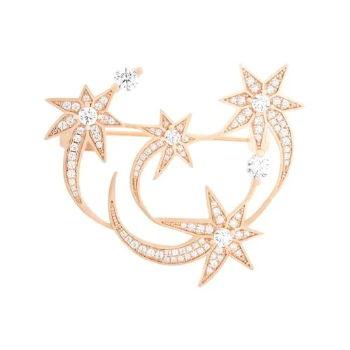 Brosche Sterne aus 925 Silber mit Zirkonia