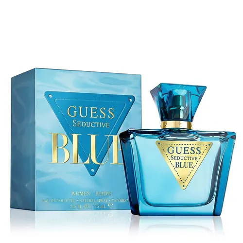 Guess Seductive Blue Eau de Toilette 50 ml für Damen - Frisch-blumiger Damenduft mit eleganter Komposition aus Birne, Bergamotte und blauen Freesien. Ideal für den täglichen Gebrauch und verleiht jedem Auftritt eine besondere Note.
