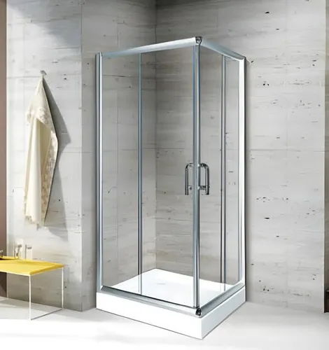 Eckdusche mit Schiebetür 130x100 cm - Moderne Duschkabine aus hochwertigem Glas, Viertelkreis-Design für platzsparende Lösungen im Badezimmer. Garantiert ein elegantes Duscherlebnis mit 2 Jahren Herstellergarantie.