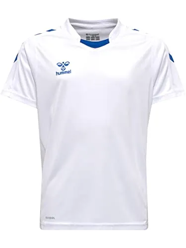 hummel hmlCORE XK Poly Jersey S/S Kids, White/True Blue, 152