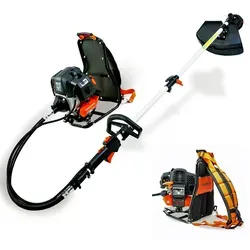 FUXTEC FX-MS152T - Rückentragbare Benzin Motorsense Multitool 2in1 - Rasentrimmer & Motorsensen mit komfortablem Rucksackdesign für müheloses Arbeiten. Leistungsstarker 52ccm 2-Taktmotor für exzellente Durchzugskraft und vielseitige Einsatzmöglichkeiten.