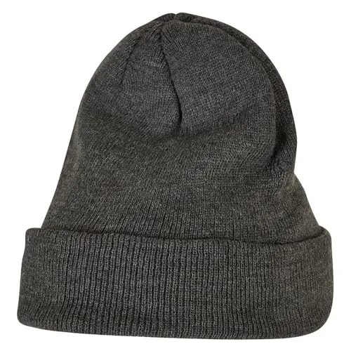 Build Your Brand Unisex Heavy Knit Beanie Hat, Charcoal, Einheitsgr e EU