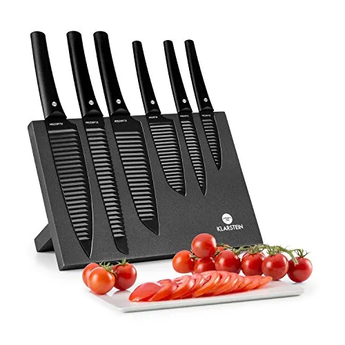 Klarstein 6-teiliges Messer-Set mit magnetischem Block