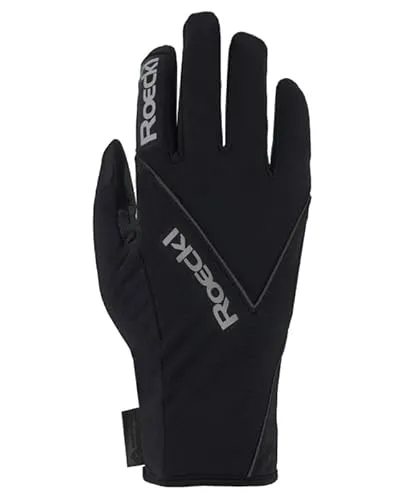Roeckl Laikko 2 Handschuhe Größe 10.5 - Schwarz - Fingerhandschuhe mit winddichtem Material, Roeck-Grip für optimalen Halt und Touchscreen-Funktion für moderne Nutzer.