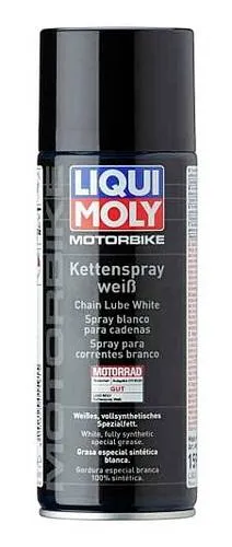 LIQUI MOLY Motorbike Kettenspray weiß | 400 ml - Schmiermittel für Motorräder, bietet hervorragenden Korrosionsschutz und exzellente Haftfähigkeit, ideal für langlebige Kettenpflege.
