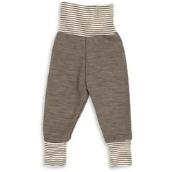 Engel Baby-Hose Lang mit Nabelbund - Fleecehose Gr 74/80 in Braun - Bequeme Fleecehose aus 100% Schurwolle für optimalen Tragekomfort - ideal für den Alltag und perfekt für empfindliche Babyhaut.
