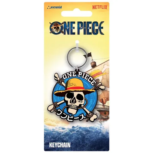 Gummi Schlüsselanhänger ONE PIECE LIVE ACTION - Straw Hat Crew Icon  NEU RK39490