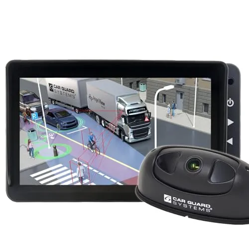 CARGUARD SYSTEMS RAV-KI Abbiegeassistent - Auto- & Fahrzeugelektronik mit KI-gestützter Personen-Detektierung und 1080p Full-HD-Monitor für nahezu 100% Erkennungsquote, ideal für sicheres Abbiegen.