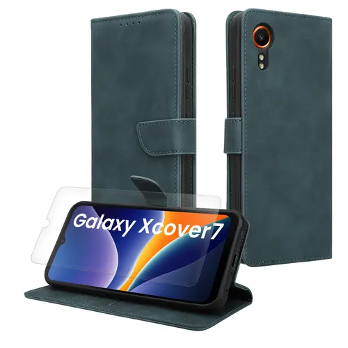 Kunstleder Handyhülle für Samsung Galaxy Xcover7 Hülle Brieftasche