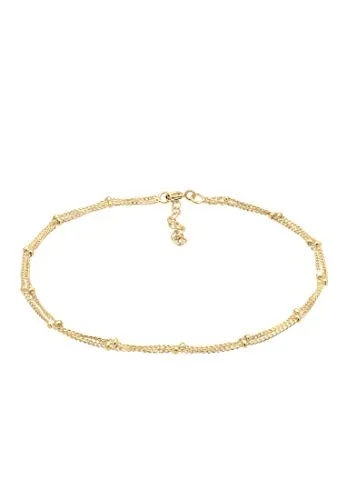 Elli Fußschmuck Damen Kugel in 925 Sterling Silber - Fußkettchen für Damen aus hochwertigem 925er Sterling Silber, zeitloses Design und anlaufgeschützt, ideal als stilvolles Geschenk für besondere Anlässe.