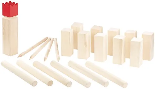 Playtastic Wikingerspiel Holz: Wikinger-Spiel aus Holz, ideal für Wiese, Strand & Co. (Holzspiel, Outdoorspiele, Holzspielzeug)
